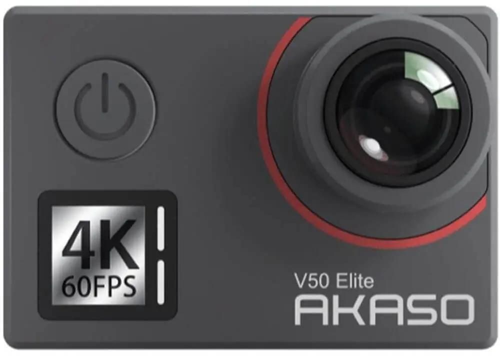 Экшн-камера AKASO V50 Elite (аквабокс),  4K,  WiFi,  серый [sya0074-gy1]